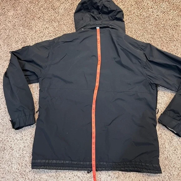 Section Vintage MFM Snowboard Coat Jacket With Hood Rare Black XL - Picture 15 of 16